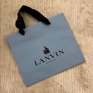 Lanvin Small Paper Shopping Bag Blue NEW